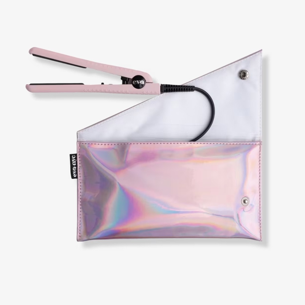 Eva NYC's Mini flat Iron. Brand new. Rose quartz color.